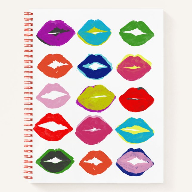 Kiss Kiss Notizbuch (Vorderseite)