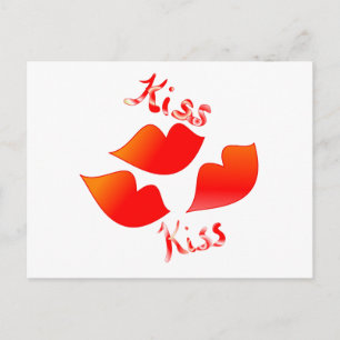 Kiss Kiss Postkarte