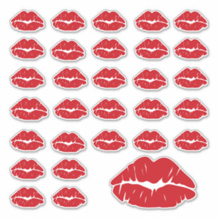 Kiss Liebe Kisses Custom Cut-out Aufkleber