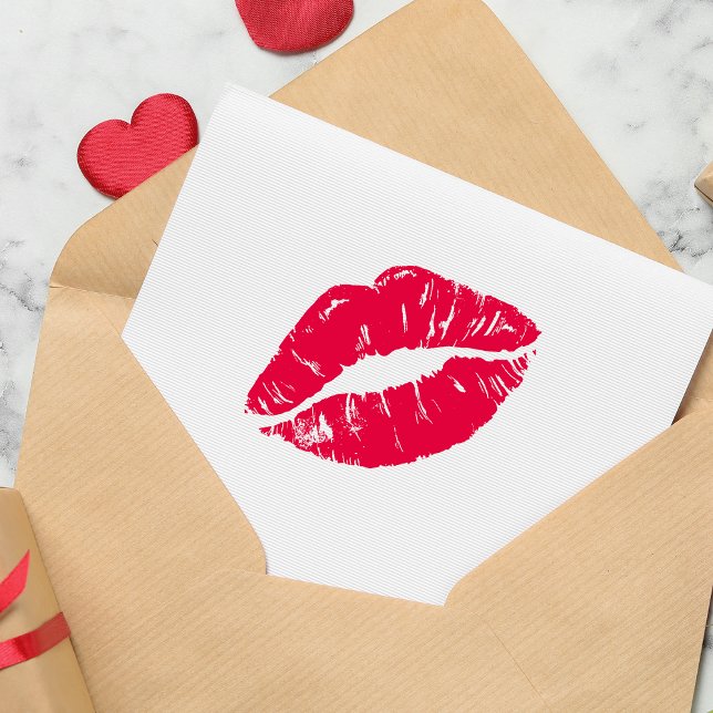Kiss Lip Permastempel (Kiss Lip Self-inking Stamp)