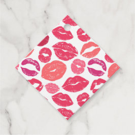 Kiss Lips Liebe Bevorzugung Tags Geschenkanhänger