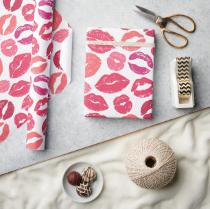 Kiss Lips Liebe Wrapping Paper Geschenkpapier
