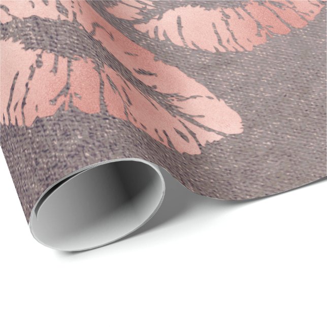 Kiss Lips Rosa Rosa Rose Lila Grung Geschenkpapier (Rolleneckpunkt)