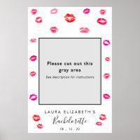 Kiss Lipstick Junggeselinnen-Abschied Foto Standra
