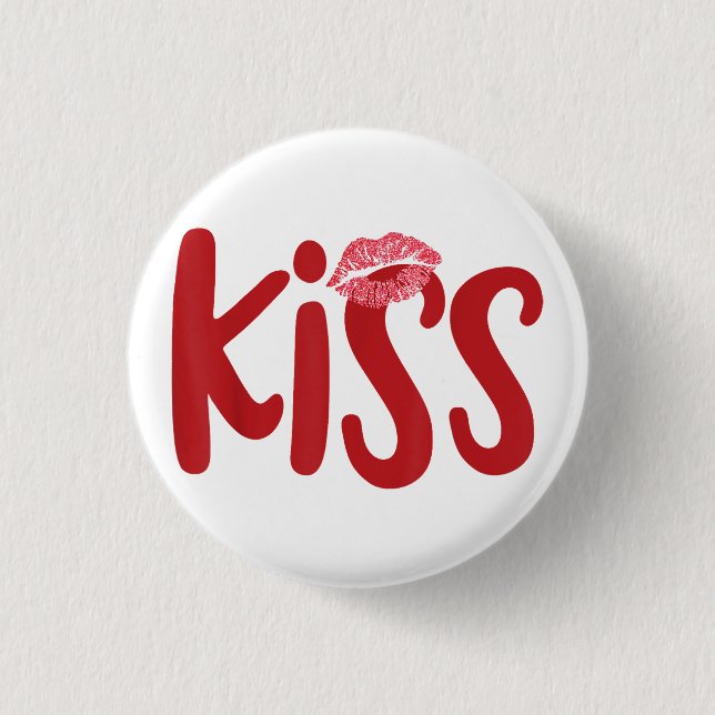 Kiss Marry Kill Girls Group Trio KISS Kostüm Rot Button (Vorderseite)