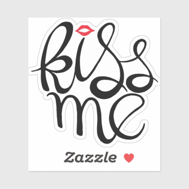 Kiss Me Aufkleber (Blatt)