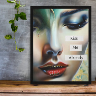 Kiss Me bereits   Fantasy Ethereal Art Fotodruck