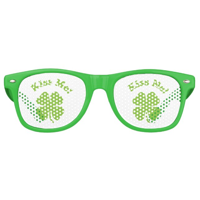 Kiss Me Green Sonnenbrille (Vorderseite)