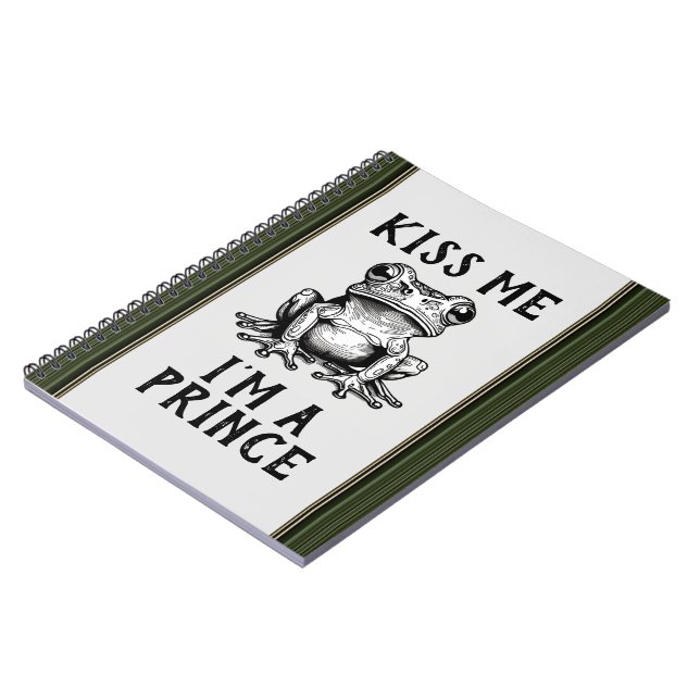 Kiss Me I bin ein Prince-Notebook Notizblock (Linke Seite)