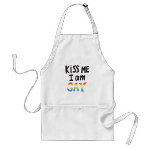 Kiss Me I Bin Gay Schürze