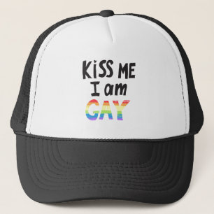 Kiss Me I Bin Gay Truckerkappe