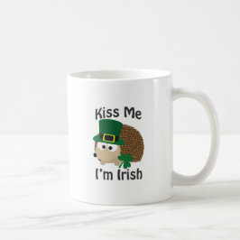 Kiss Me I bin irischer Igel Tasse