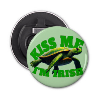 Kiss Me I bin Irish - Green Turtle Flaschenöffner