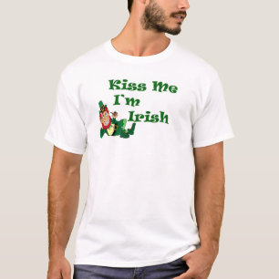 Kiss Me I bin Irish Men's Basic T - Shirt