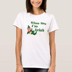 Kiss Me I bin Irish Womens T - Shirt