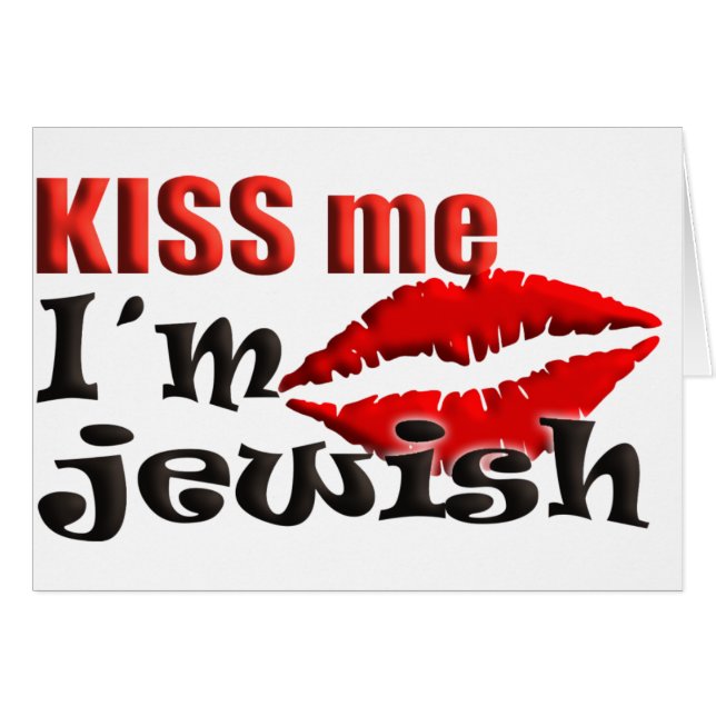 Kiss Me I bin jüdisch (Vorderseite (Horizontal))