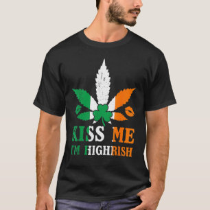 Kiss Me I i Irish Kleeblatt Funny Irish St Patrick T-Shirt