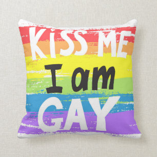 Kiss Me I is Gay Kissen