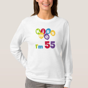 Kiss Me Ich bin 55 Geburtstagsgeschenke T-Shirt
