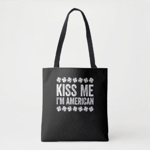 Kiss Me Ich bin amerikanischer T - Shirt St Patric