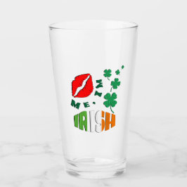 Kiss Me, ich bin ein irischer Patricks-Tag Glas