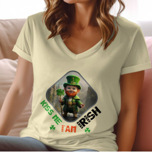 Kiss Me, ich bin irisch - Green Glow Dance Party T-Shirt