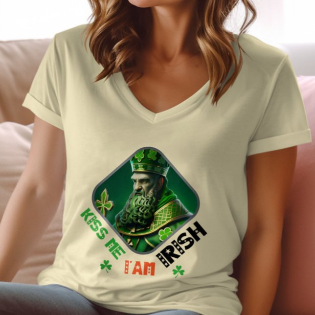 Kiss Me, ich bin irisch - irisches Glück und Lache T-Shirt (Von Creator hochgeladen)