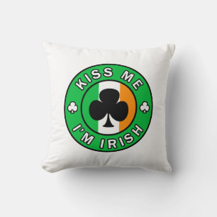 Kiss Me Ich bin irisch Kissen