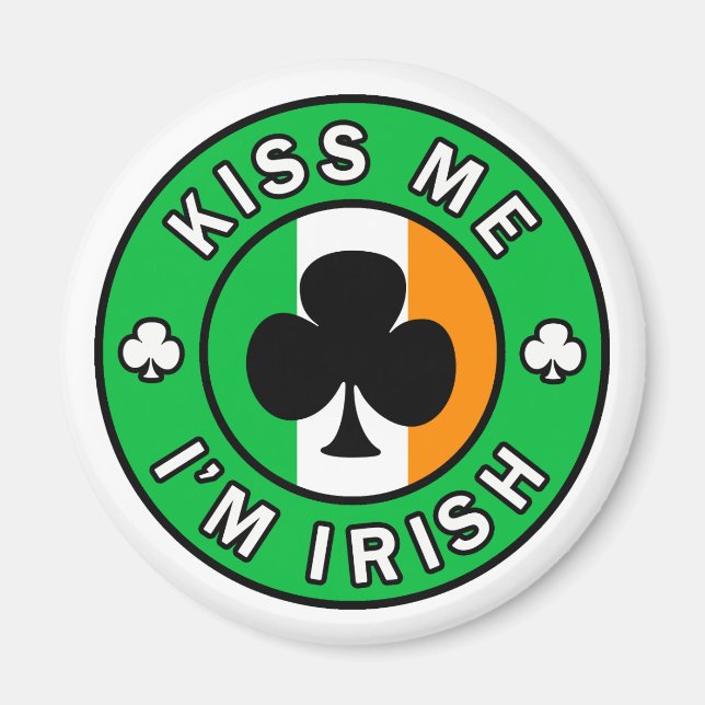 Kiss Me Ich bin irisch Magnet (Vorne)