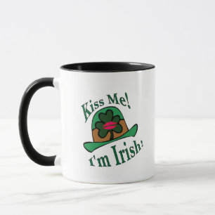 Kiss Me Ich bin irisch Tasse