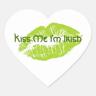 Kiss Me Ich bin Irish Sticker
