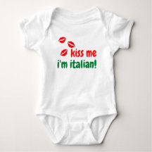 Kiss Me Ich bin Italiener Baby Body Anzug