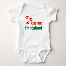 Kiss Me Ich bin Italiener Baby Body Anzug Baby Strampler