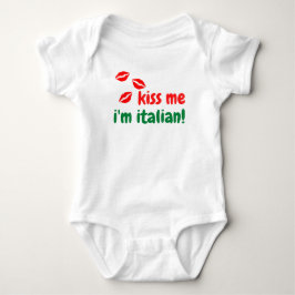Kiss Me Ich bin Italiener Baby Body Anzug Strampler