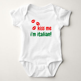 Kiss Me Ich bin Italiener Baby Body Anzug Strampler