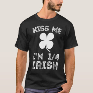 Kiss Me I'm 14 Irish Family Root Lucky Kleeblatt S T-Shirt