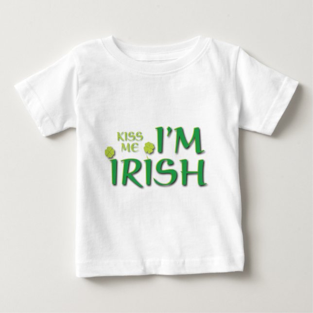 Kiss Me Im Irish Baby T-shirt (Vorderseite)
