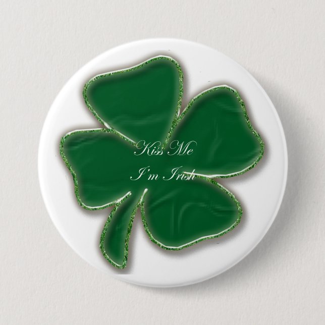 Kiss Me I'm Irish Button (Vorderseite)