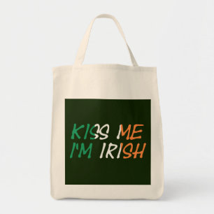 Kiss Me I'm Irish Flag Overlay gtcnt Tragetasche