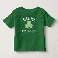 Kiss Me Im Irish Green Kleeblatt St Patricks Day