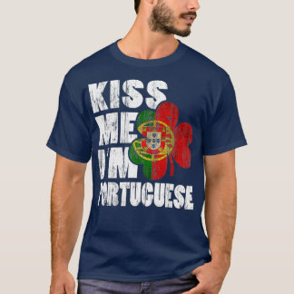 Kiss Me Im Irish Kleeblatt Flag T-Shirt