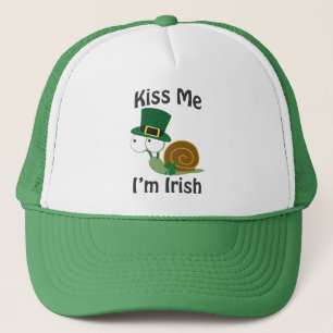 Kiss Me I'm Irish Snail Truckerkappe