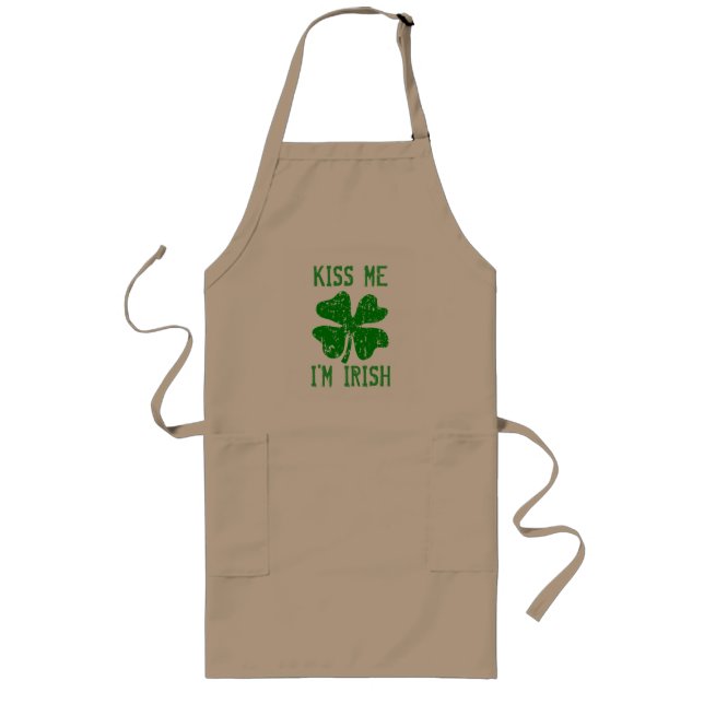 KISS ME IM IRISH St Patricks Day GRILLEN Schürze (Vorne)