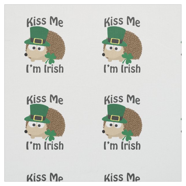 Kiss Me Im Irish St Patricks Day Igel Stoff (Muster)
