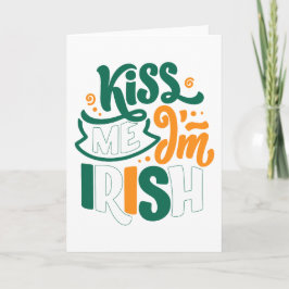 Kiss Me I'm Irish - St. Patrick's Day Karte