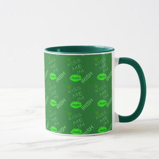 Kiss Me Im Irish Tasse (Rechts)