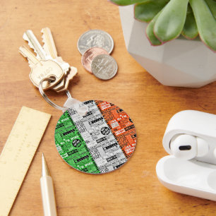 Kiss Me Irish Flag Schlüsselanhänger