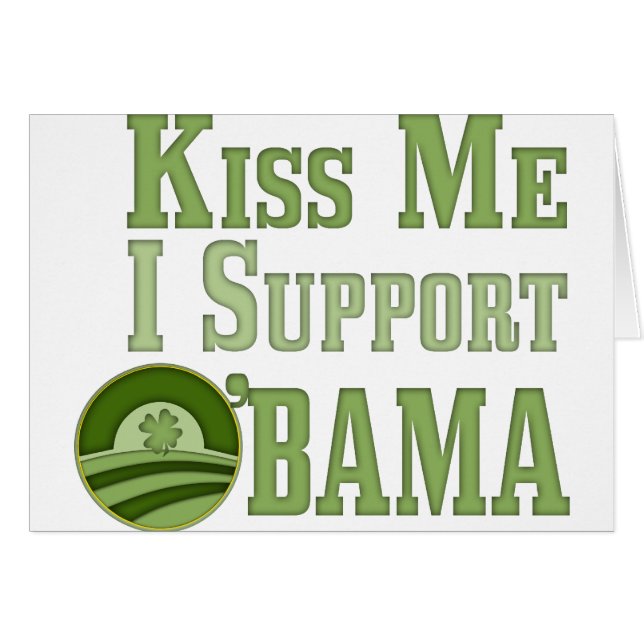 Kiss Me Irish Obama (Vorderseite (Horizontal))