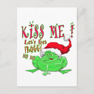 Kiss Me lasse Froggy Postkarte