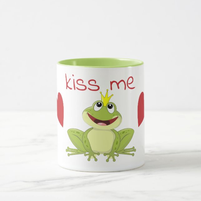 Kiss Me Niedlich Frog Prince Tasse (Zentrum)